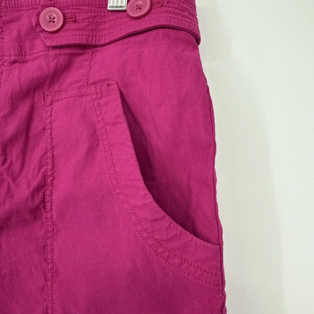 Anthropologie Maeve The Colette Linen-Blend Sailor Shorts Pink Size 12 Boho Chic